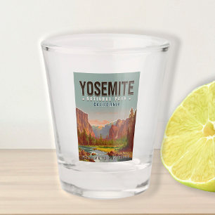 Verre A Shot Parc national de Yosemite Californie Vintage année