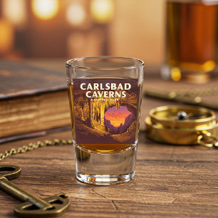Verre A Shot Parc national des Cavernes de Carlsbad vintages