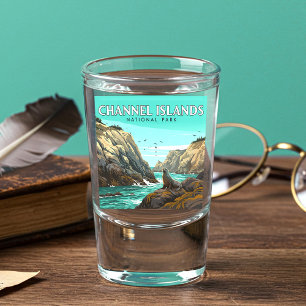 Verre A Shot Parc national des îles vintage Channel