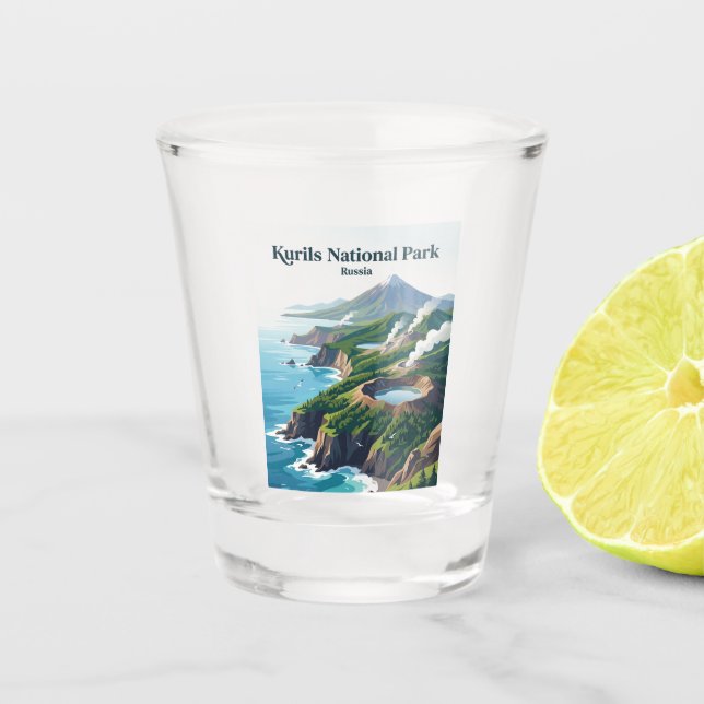Verre A Shot Parc national des Kouriles Russie (Devant)