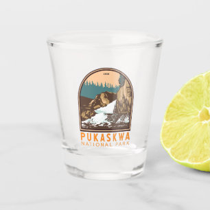 Verre A Shot Parc national du Canada Pukaskwa Art Vintage