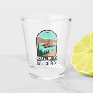 Verre A Shot Parc national du lac Crater Oregon Vintage