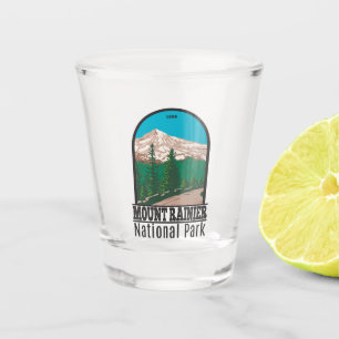 Verre A Shot Parc national du Mont Rainier Washington Vintage