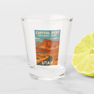 Verre A Shot Parc national du Vintage voyage Capitol Reef Utah