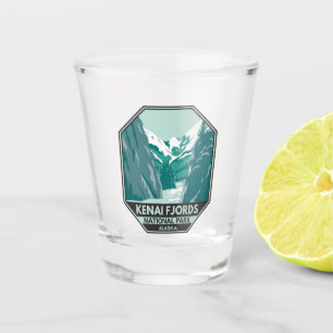 Verre A Shot Parc national Kenai Fjords Alaska Vintage