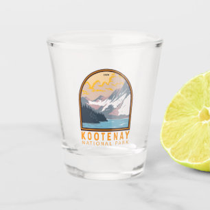 Verre A Shot Parc national Kootenay Canada Vintage d'art touris