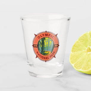Verre A Shot Parc national olympique Hoh Rainforest Retro Compa