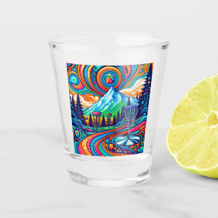 Verre A Shot Parcours de golf Psychedelic Disk
