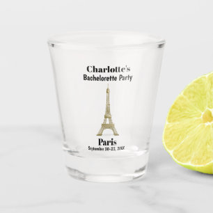 Verre A Shot Paris France Tour Eiffel Bachelorette Party Favori