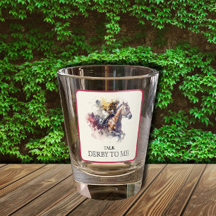 Verre A Shot Parlez Derby à moi hippocampe rouge