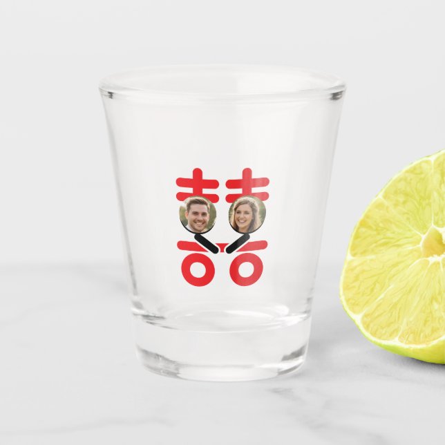 Verre A Shot parole de mariage chinois (Devant)