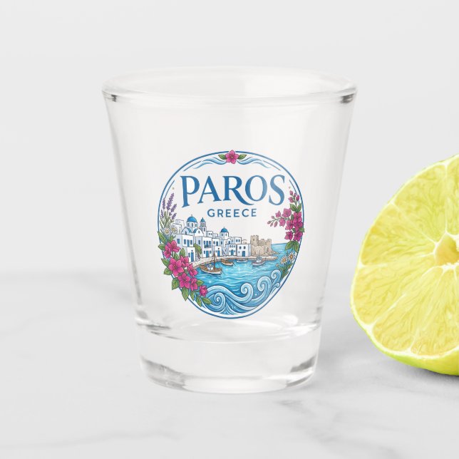 Verre A Shot Paros Grèce (Devant)