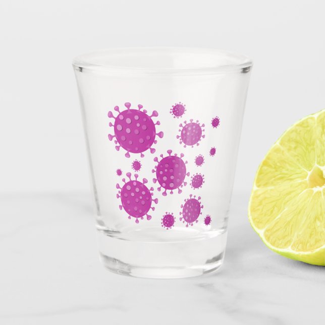 Verre A Shot Particule virale pourpre (Devant)