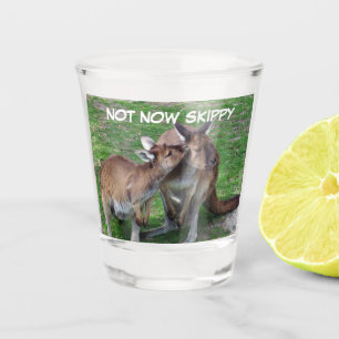 Verre A Shot Pas maintenant Skippy Shot Glass