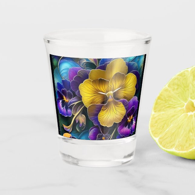 Verre A Shot Patch de Pansy Gold et Purple (Devant)