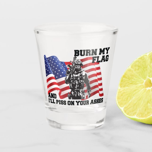 Verre A Shot Patriote américain (Devant)