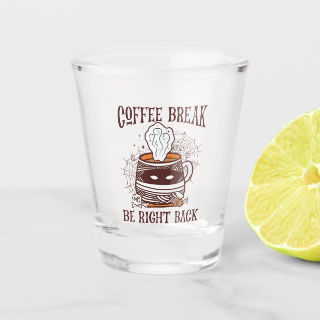 Verre A Shot Pause café - Thème Halloween (Devant)