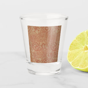 Verre A Shot Pavot rose (par William Morris) (Motif Vintage)