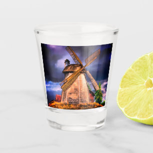 Verre A Shot Pays-Bas Windmill Shot Glass