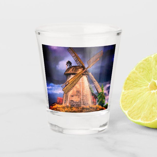 Verre A Shot Pays-Bas Windmill Shot Glass (Devant)