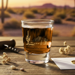 Verre A Shot Paysage de mariage Desert Vibes Sienne ID1019