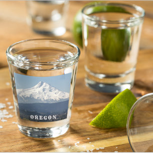 Verre A Shot Paysage du mont Hood de l'Oregon