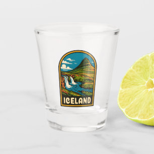 Verre A Shot Paysage naturel rétro Vintage voyage Islande