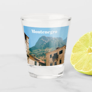 Verre A Shot Paysage urbain du Monténégro