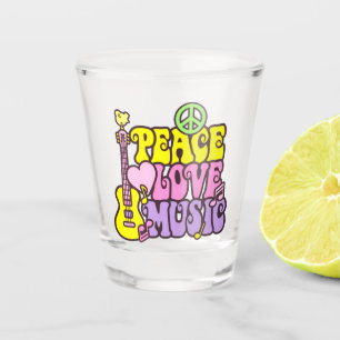 Verre A Shot Peace Love