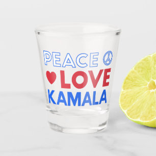 Verre A Shot Peace Love Kamala I - Kamala Harris Pour Président