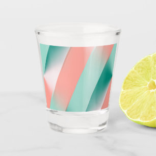Verre A Shot Peach Peach Aber Yucca et Arbor Green Seamor