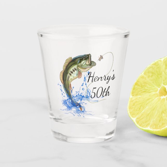 Verre A Shot Pêche 50ème anniversaire (Devant)