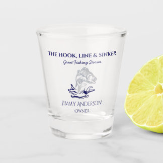 Verre A Shot Pêche Poisson Pêcheur Drinkware