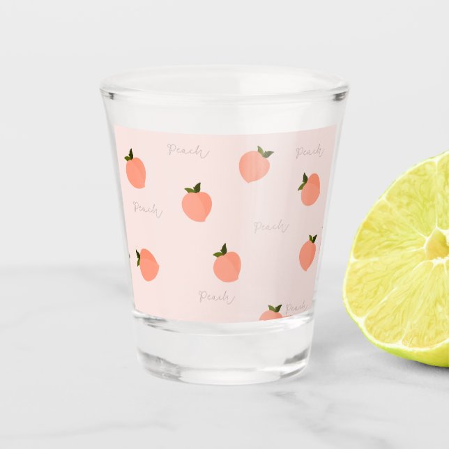 Verre A Shot Pêcher pêche  (Devant)