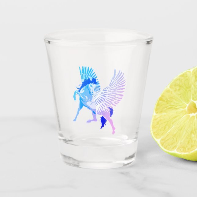 Verre A Shot Pégase mythologie grecque Cheval ailé (Devant)