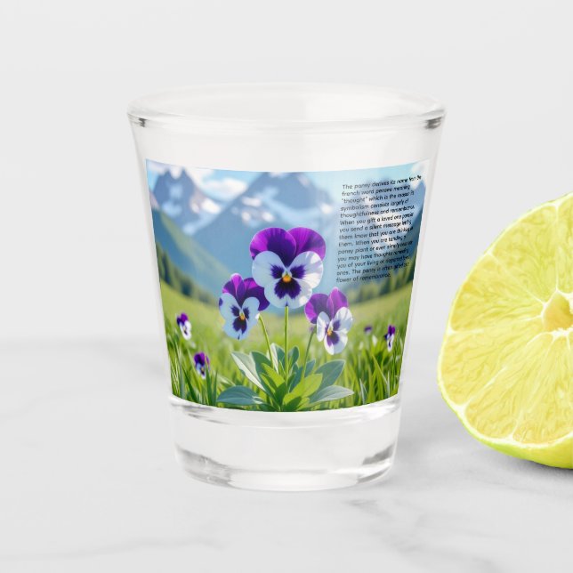 Verre A Shot Pensée (Devant)