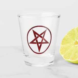 Verre A Shot Pentagram Red Devil
