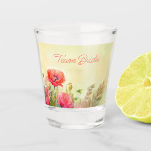 Verre A Shot Pépites d'aquarelle fraîche printemps