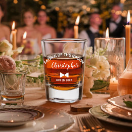 Verre A Shot Père de la Mariée Moderne Cadeau de Mariage Person