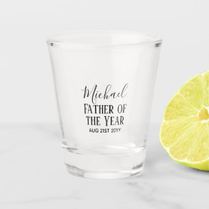 Verre A Shot Père de l'année PAPA mari homme CUSTOPM TEXTE