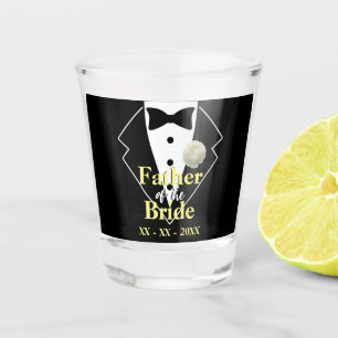 Verre A Shot Père du marié Smoking de mariage personnalisable