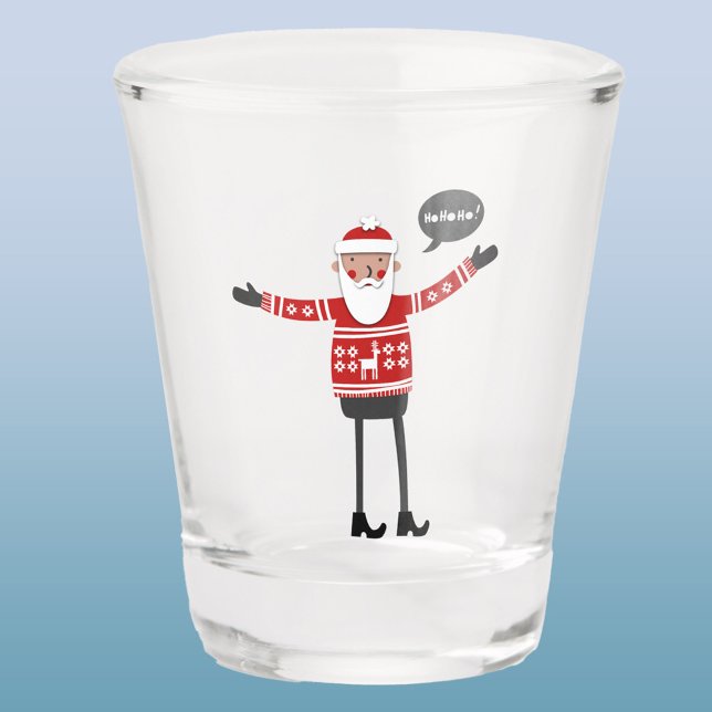 Verre A Shot Père Noël (Hipster Santa in Skinny Jeans fun Christmas shot glass)