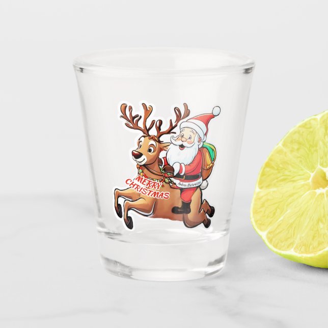 Verre A Shot Père Noël (Devant)