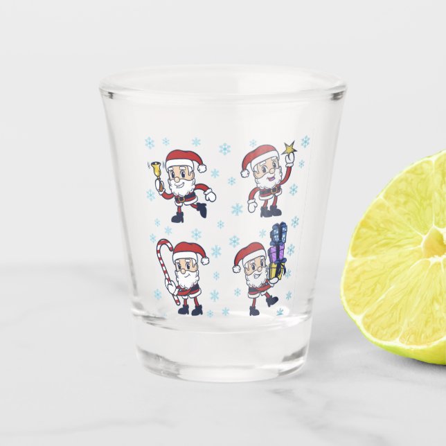 Verre A Shot Père Noël de Noël  (Devant)