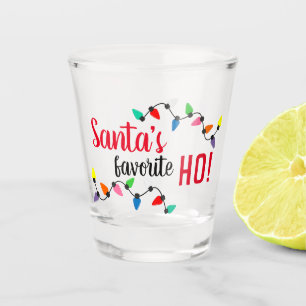 Verre A Shot Père Noël drôle aide lumières de Noël en guirlande