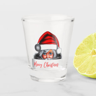 Verre A Shot Père Noël fille
