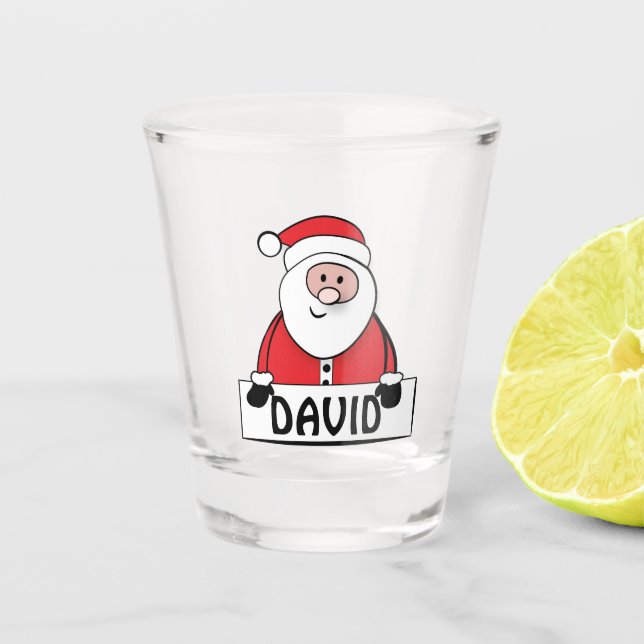 Verre A Shot Père Noël personnalisé (Devant)