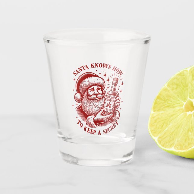 Verre A Shot Père Noël sait faire la fête (Devant)