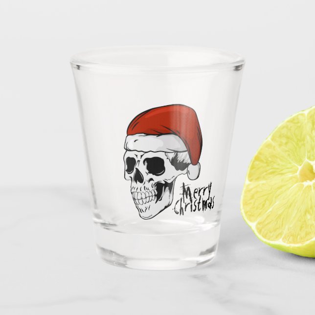 Verre A Shot Père Noël Skull (Devant)