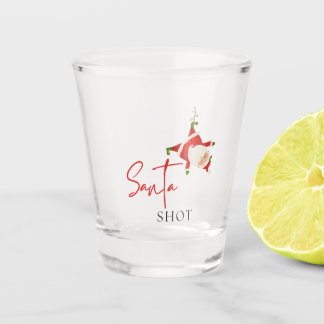 Verre A Shot Père Noël tourné avec roue Père Noël